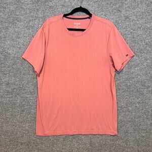 Rhone Shirt Mens Large Salmon Short Sleeve Crewneck Tshirt Stretch Casual‎
